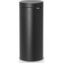 brabantia Touch Bin New 30 L with a Plastic Liner - Mineral Moonlight Black