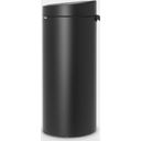 brabantia Touch Bin New 30 L with a Plastic Liner - Mineral Moonlight Black