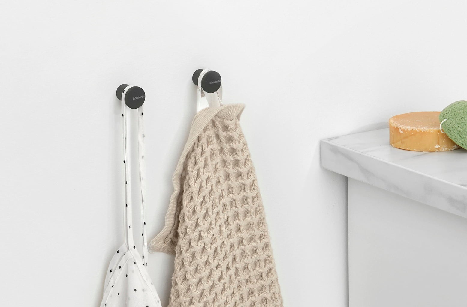 MindSet - Ganci Porta Asciugamani - 2 Pezzi - Mineral Infinite Grey