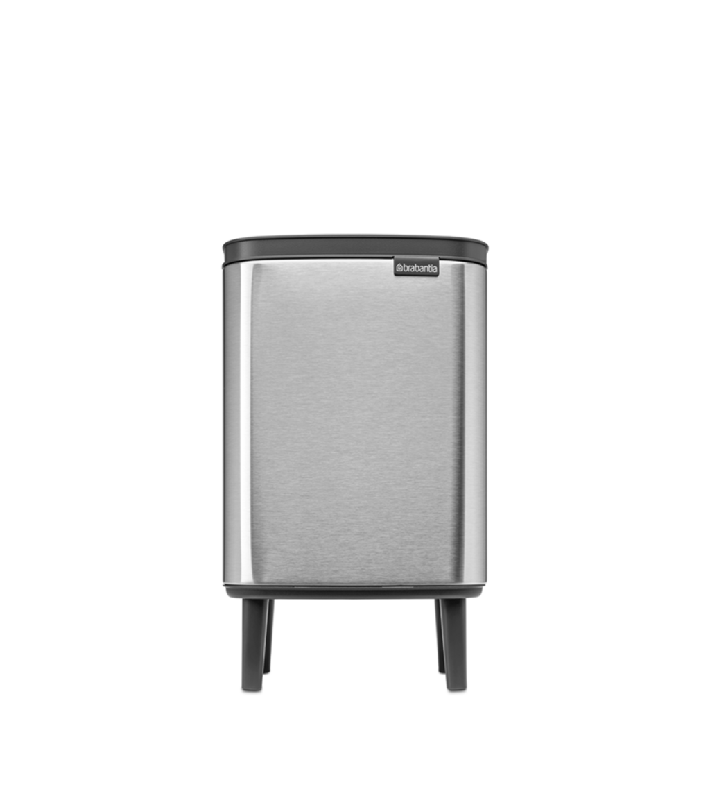 Poubelle Bo Hi, 7L, Matt Steel