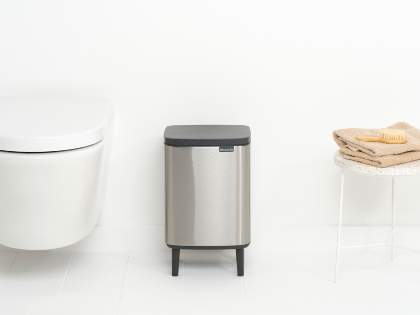 brabantia Bo Waste Bin Hi, 7 L - Matt Steel