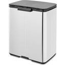 brabantia Cubo de Basura Bo, 12L - Brilliant Steel