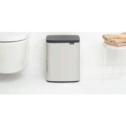 brabantia Bo Waste Bin, 12 L - Brilliant Steel