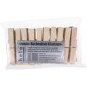 Bürstenhaus Redecker Wooden Clothes Pegs with Coil Spring - 20 pieces, loose