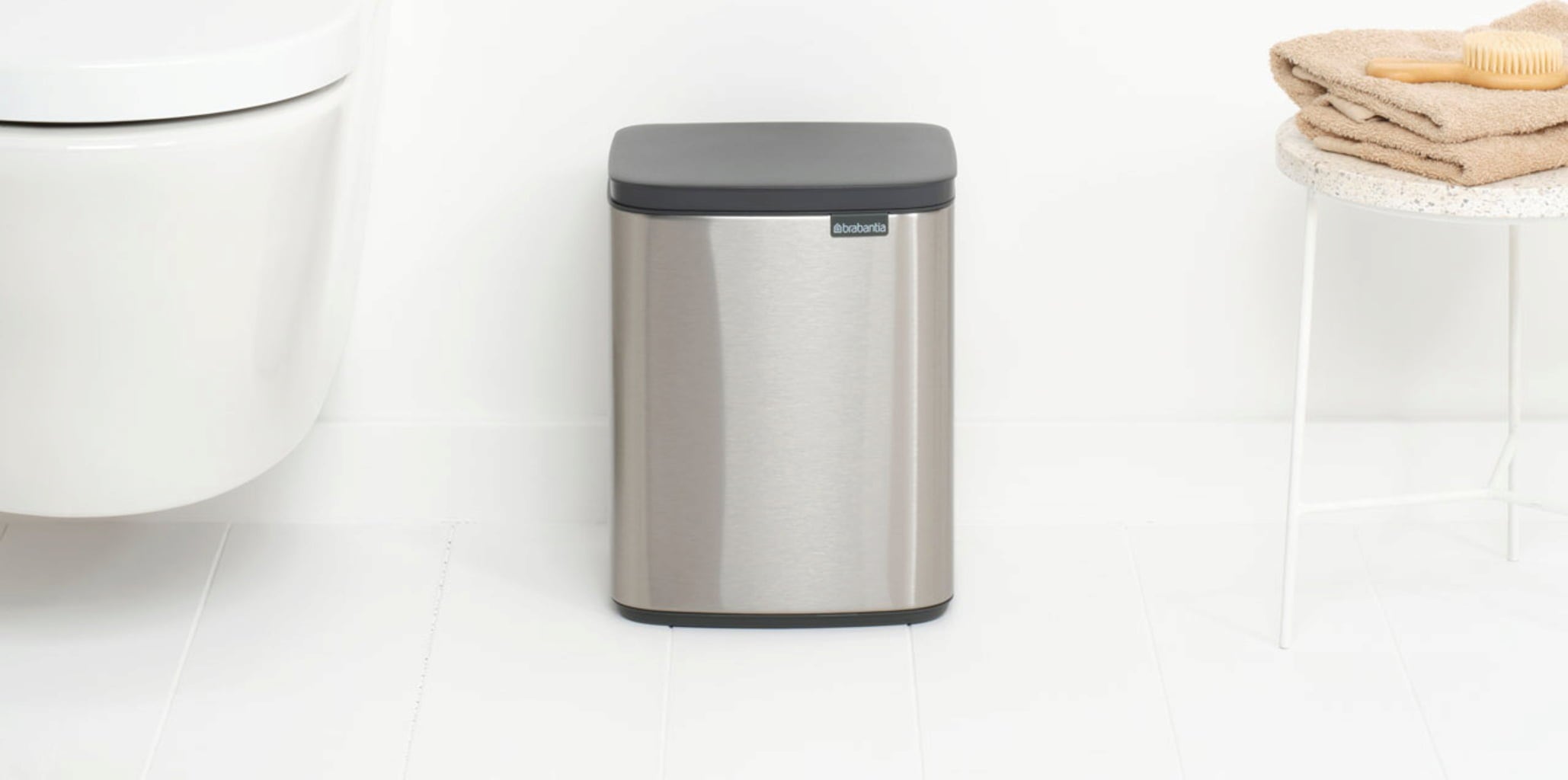 brabantia Poubelle Bo, 7L - Matt Steel