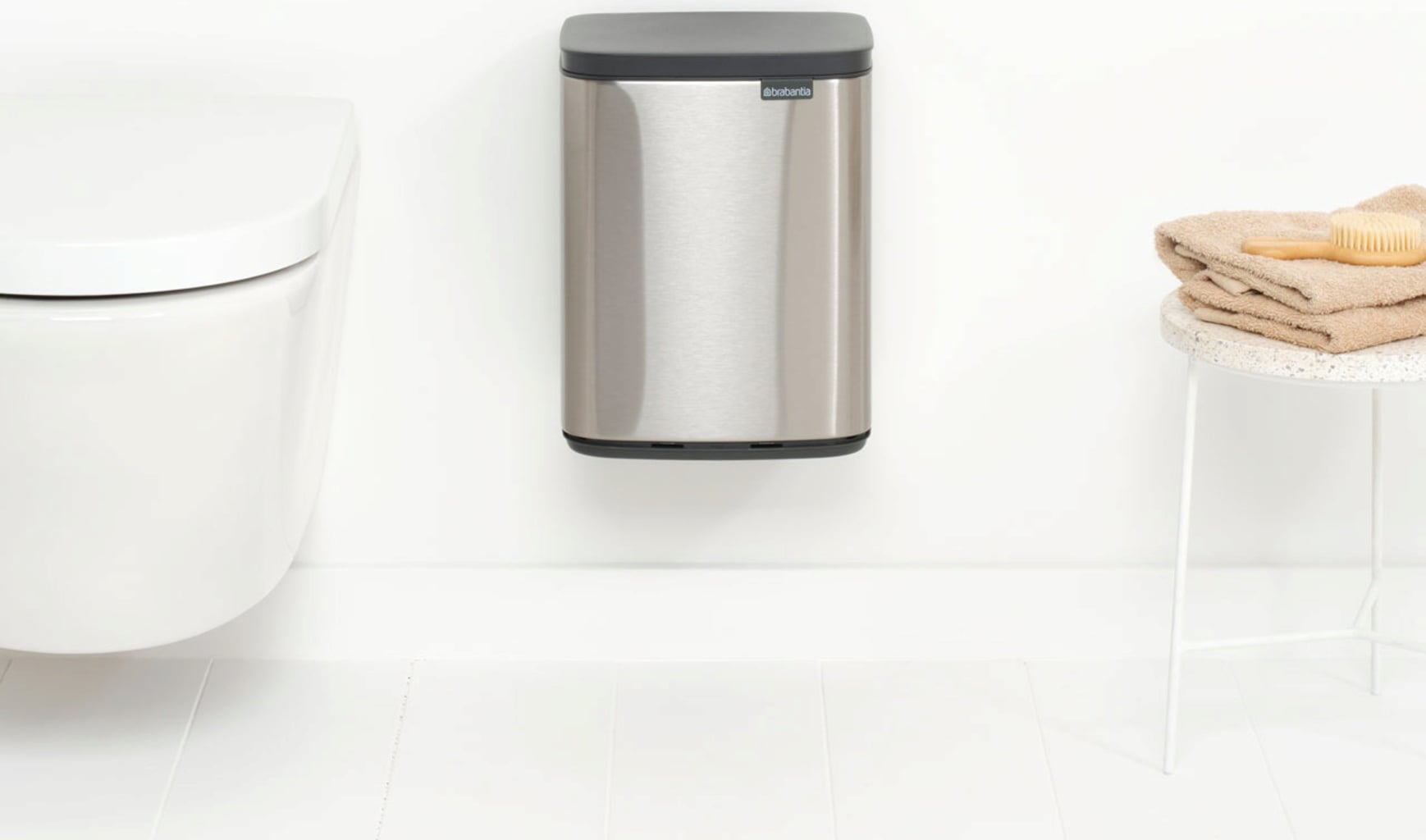 brabantia Poubelle Bo, 7L - Matt Steel