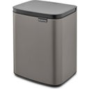 brabantia Bo Waste Bin, 7 L - Platinum