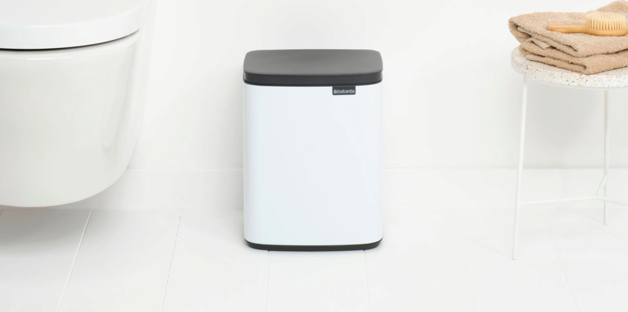 brabantia Bo Mülleimer, 4L - White