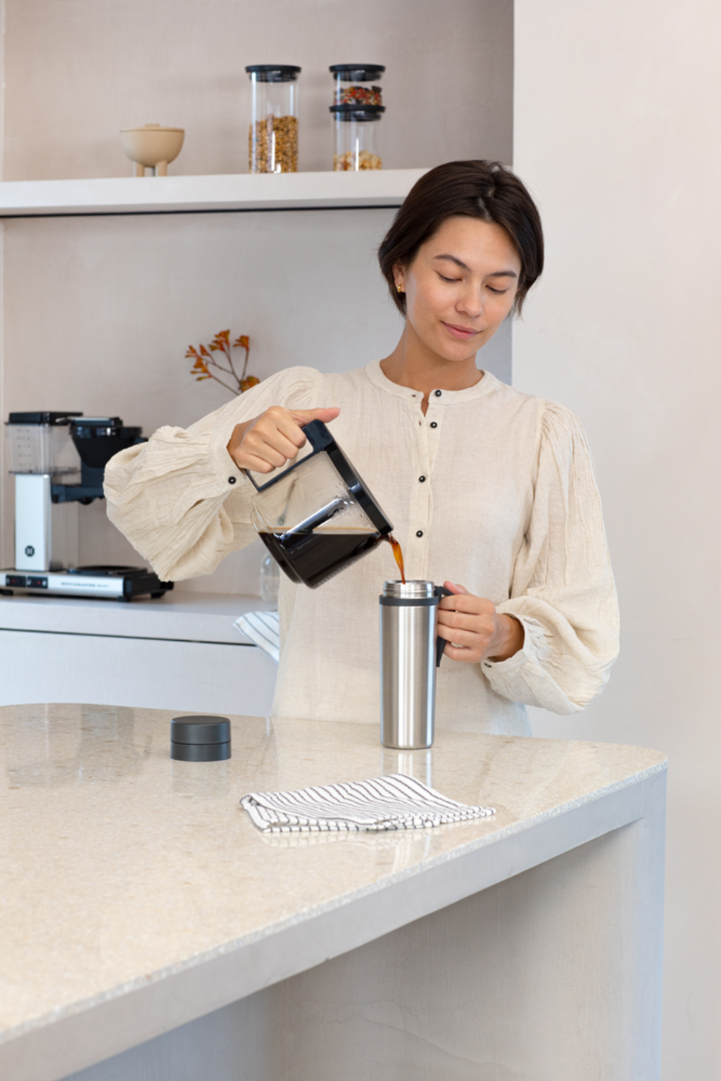 brabantia Make & Take - Gourde Isotherme 0,5 L - Dark Grey