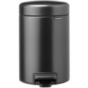 brabantia Newicon Pedal Bin 3 L with Plastic Liner - Confident Grey