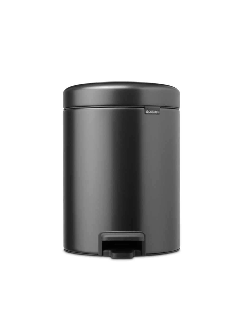 Treteimer Newicon 5 L mit Kunststoffeinsatz, Confident Grey