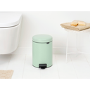 brabantia Newicon Pedal Bin 5 L with Plastic Liner - Jade Green