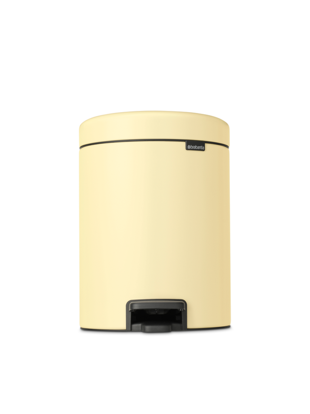 Newicon Lábbal nyitható szemetes műanyag betéttel - 5l, Mellow Yellow