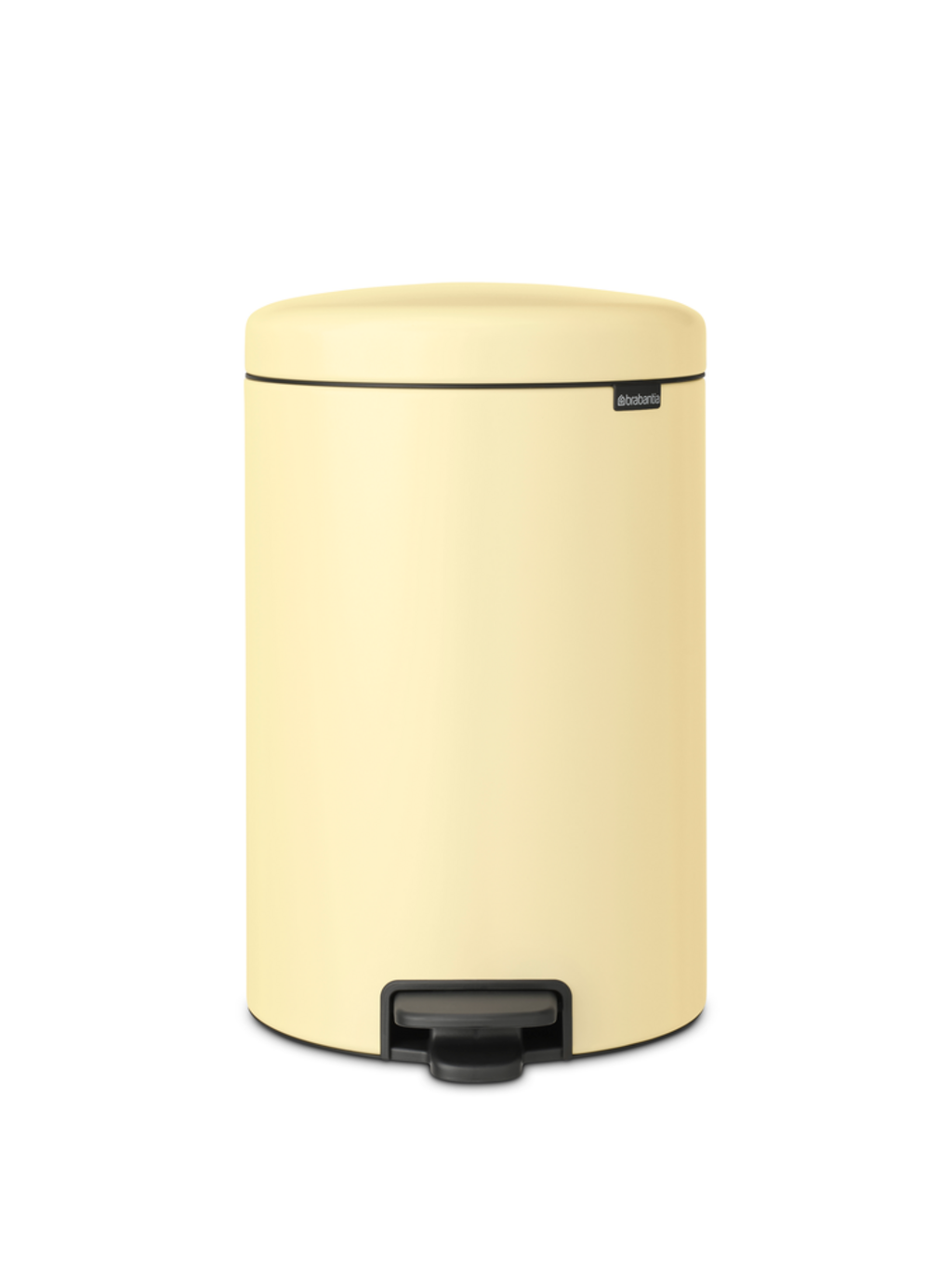 Newicon Lábbal nyitható szemetes műanyag betéttel - 20l - Mellow Yellow