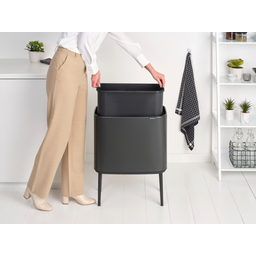 brabantia Bo Touch Bin 36 L with Plastic Liner - Confident Grey