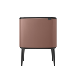 Bo Touch Bin 11 + 23 Litres with 2 Plastic Liners - Satin Taupe