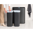 Bo Touch Bin 2 x 30 L mit 2 Kunststoffeinsätzen - Confident Grey
