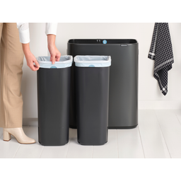 Bo Touch Bin 2 x 30 L mit 2 Kunststoffeinsätzen - Confident Grey