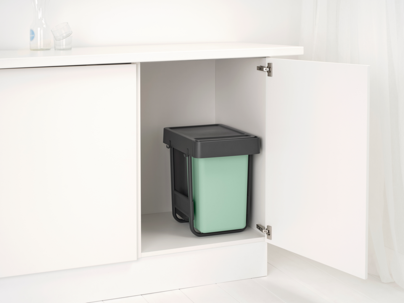 brabantia Poubelle Intégrée - Sort & Go - 2 x 15 L