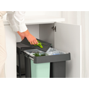 brabantia Sort & Go Built-In Waste Bin - 10 + 10 + 20 L