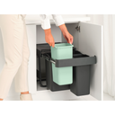 brabantia Sort & Go Built-In Waste Bin - 10 + 10 + 20 L