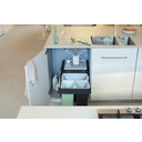 brabantia Sort & Go Built-In Waste Bin - 10 + 10 + 20 L