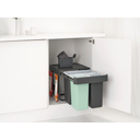 brabantia Sort & Go Built-In Waste Bin - 10 + 10 + 20 L