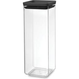 Tasty+ - Barattolo Quadrato Impilabile - Dark Grey - 2,5 L