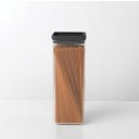 Tasty+ - Barattolo Quadrato Impilabile - Dark Grey - 2,5 L