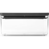 Tasty+ Stackable Rectangular Storage Containers, Dark Grey