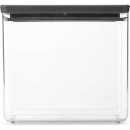 Stapelbare Vorratsdosen eckig, Tasty+, dark grey - 5,4 L