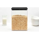 Stapelbare Vorratsdosen eckig, Tasty+, dark grey - 5,4 L