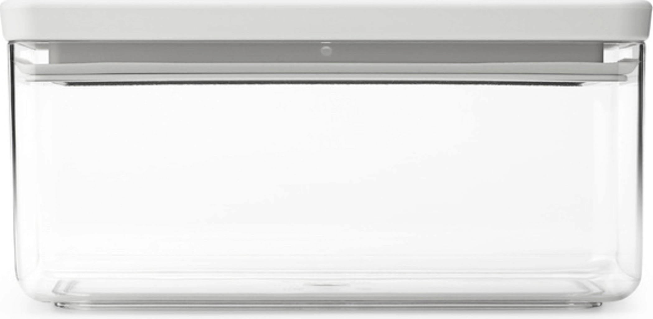 Stapelbare Vorratsdosen eckig, Tasty+, light grey, 1,5 L