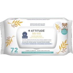 Attitude Natural Baby Wipes - 72 Pieces