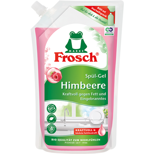 Detersivo per Piatti in Gel - Lampone - Sacchetto di ricarica 800 ml