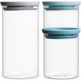 brabantia Set of 3 Glass Containers