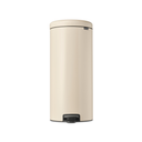 Poubelle à Pédale Newicon 30L avec Seau Intérieur Plastique, Soft Beige