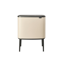 Bo Touch Bin - Pattumiera 3 x 11 L con 3 Inserti in Plastica - Soft Beige