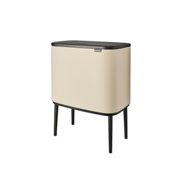 Bo Touch Bin - Pattumiera 3 x 11 L con 3 Inserti in Plastica - Soft Beige