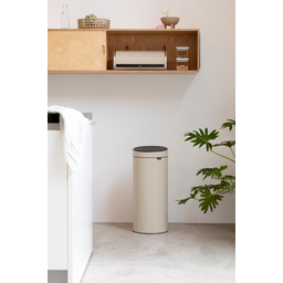 Poubelle Touch Bin New 30 L avec Seau Intérieur - Soft Beige