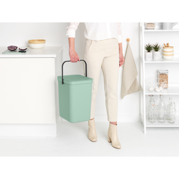 brabantia Sort & Go Afvalemmer, 25 Liter - Jade Green