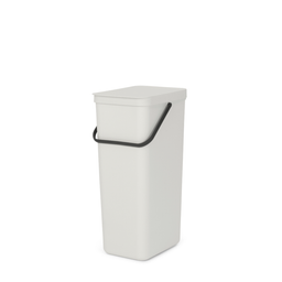 Sort & Go Recycling - kosz na śmieci, 40 L - Light Grey