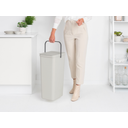 brabantia Sort & Go Afvalemmer, 40 Liter - Light Grey