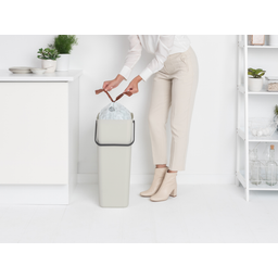 brabantia Sort & Go Afvalemmer, 40 Liter - Light Grey