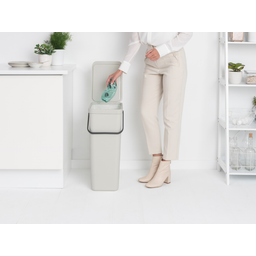 Sort & Go Recycling - kosz na śmieci, 40 L - Light Grey