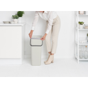 brabantia Sort & Go Afvalemmer, 40 Liter - Light Grey