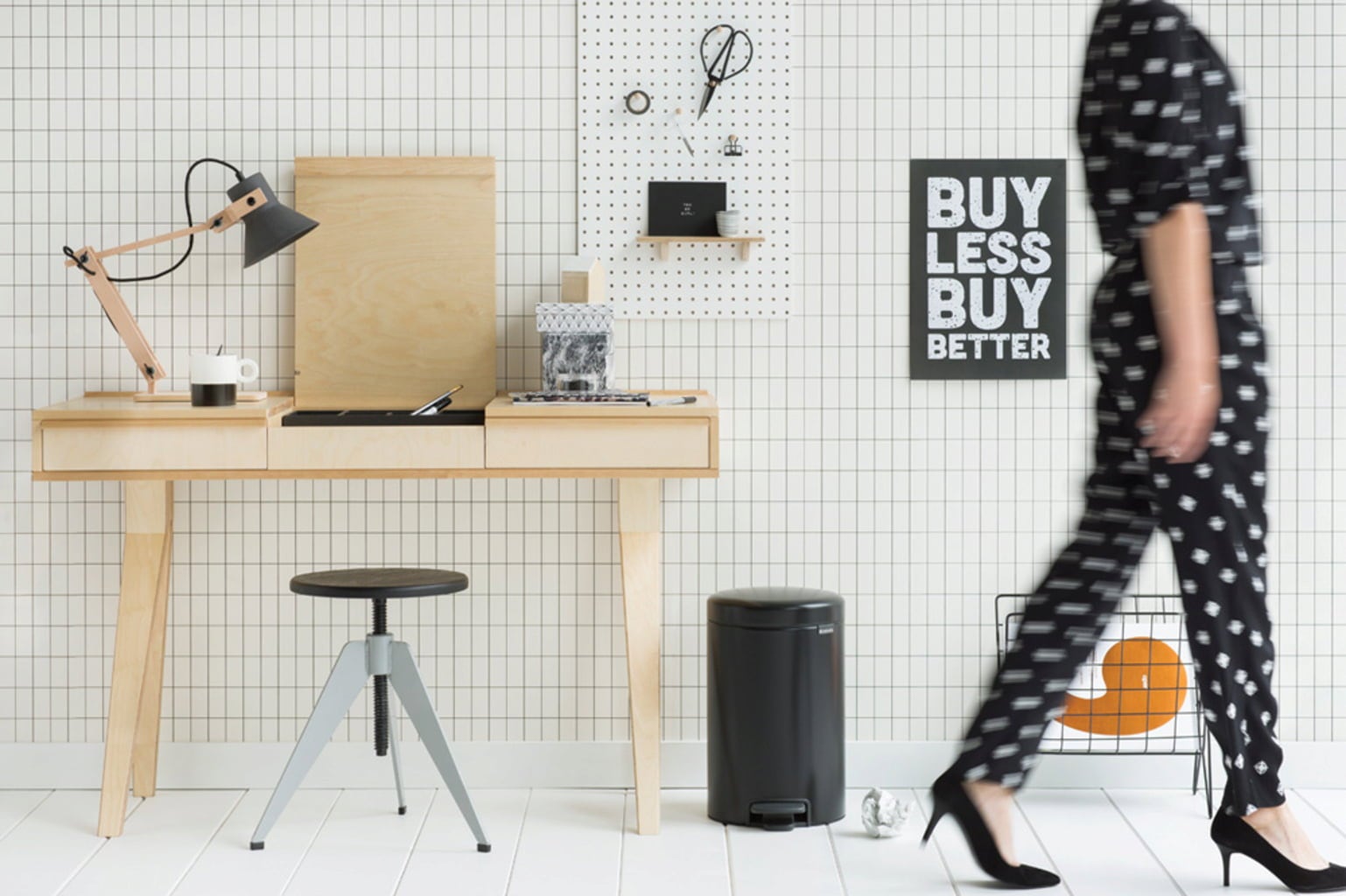 brabantia Poubelle à Pédale Newicon 12L - Matt Black