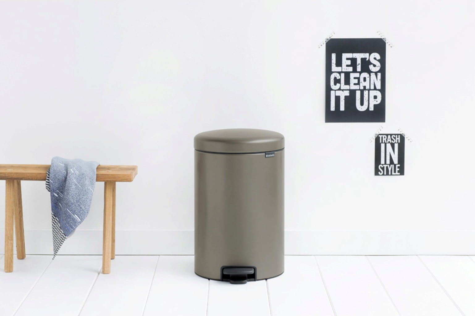 brabantia Treteimer Newicon 20 Liter - Platinum