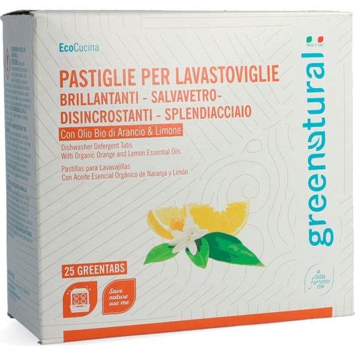 greenatural Greentabs - Pastiglie per Lavastoviglie - 25 pz.