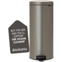 Newicon 30 L pedaalemmer met kunststof binnenbak - Platinum